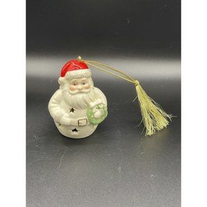 Lenox Color Changing Lit Santa Claus Christmas Tree Ornament With Gold Tassel